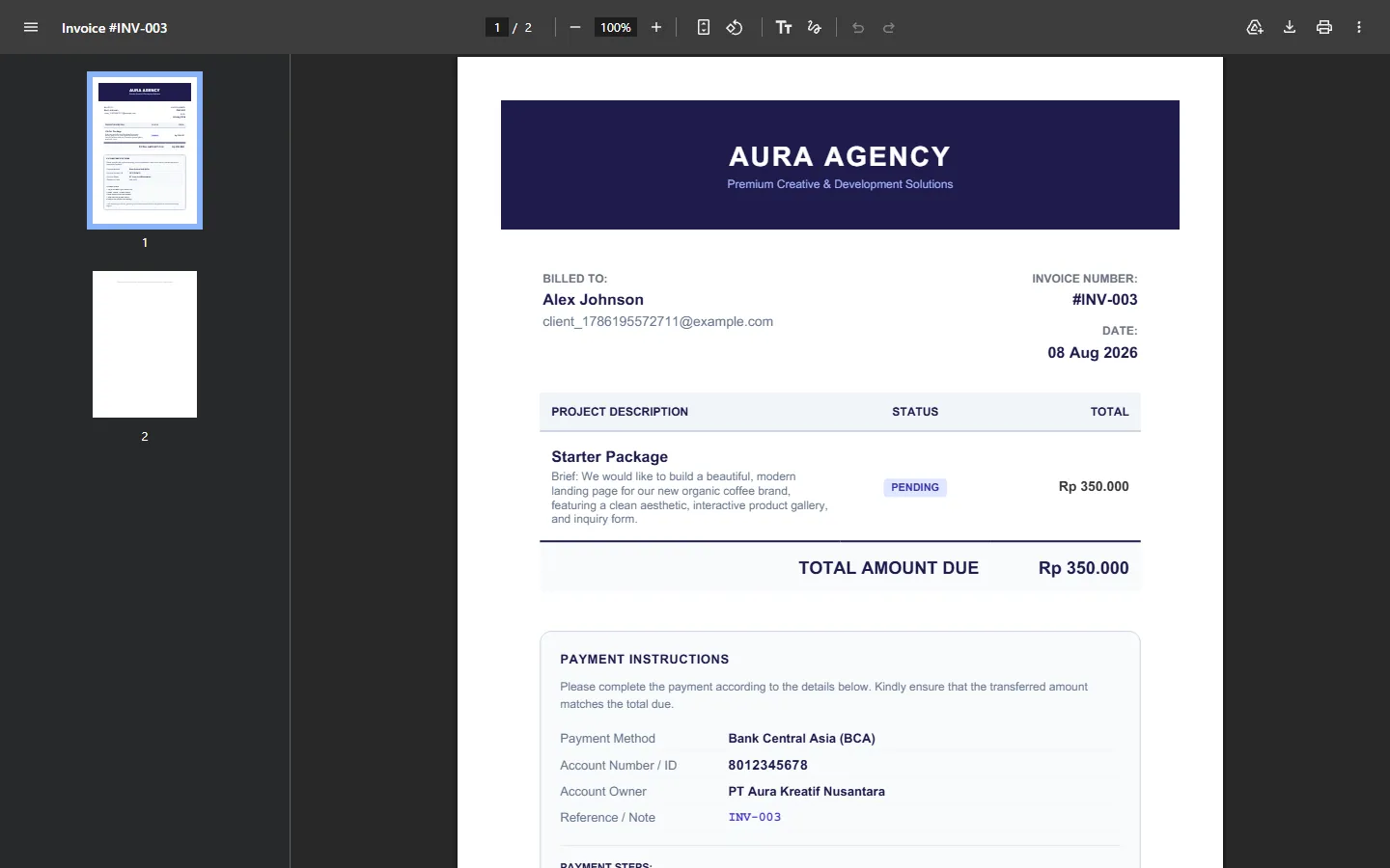Screenshot Projek 6